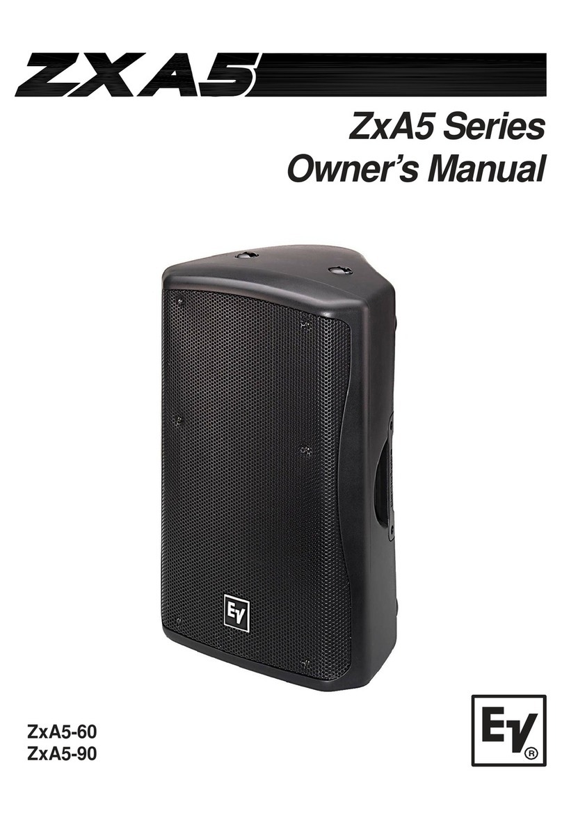 Electro-Voice ZxA5-90 owner's manual