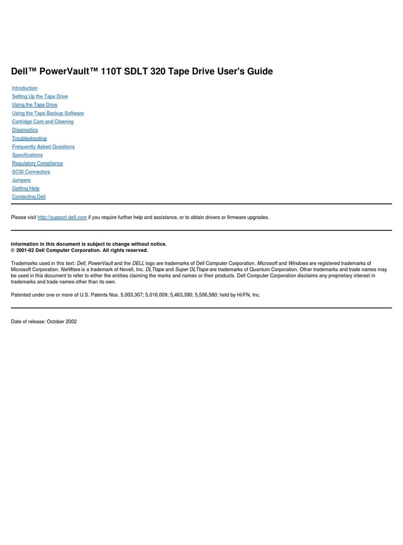 Dell PowerVault 110T SDLT320 user guide