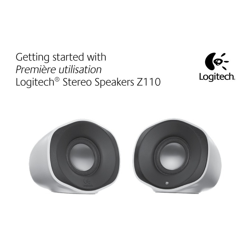 Logitech Stereo Z110 Getting started guide