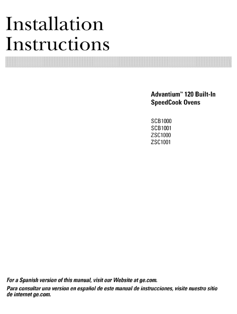 GE Profile advantium SCB1000 User manual