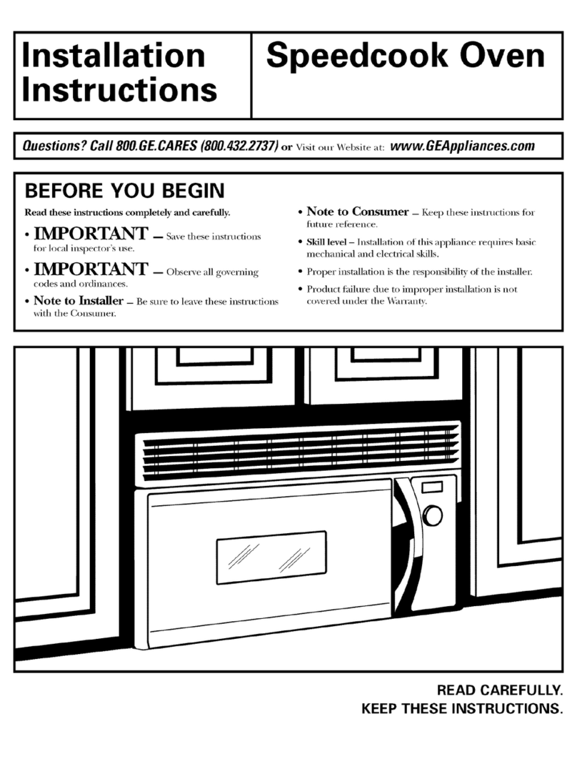 GE Profile advantium SCB1000 User manual