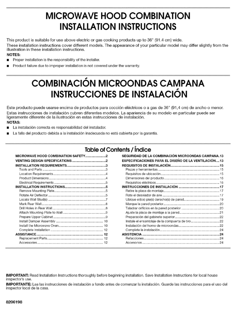 Kenmore 8206198 User manual