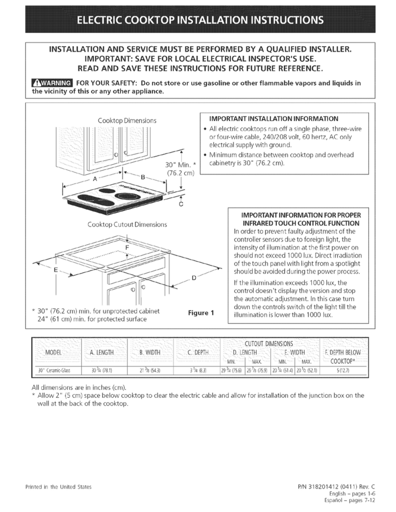 Kenmore 3182C1412 installation instructions