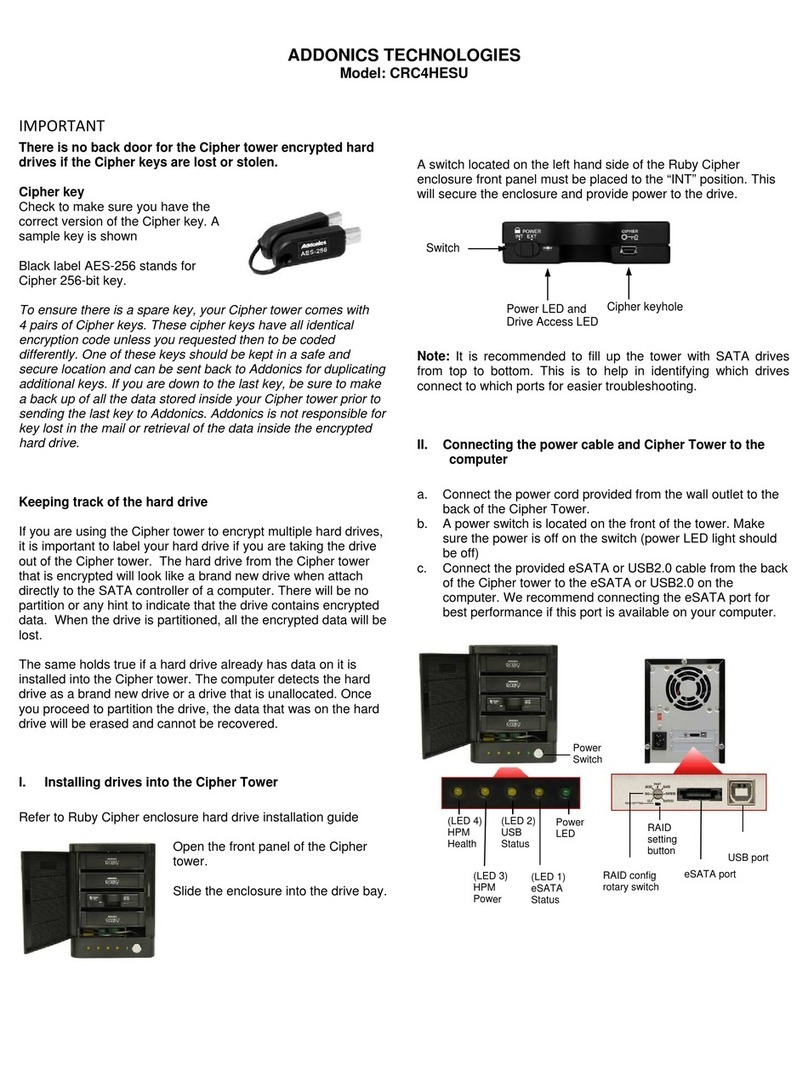 Addonics Technologies CRC4HESU manual&nbsp;