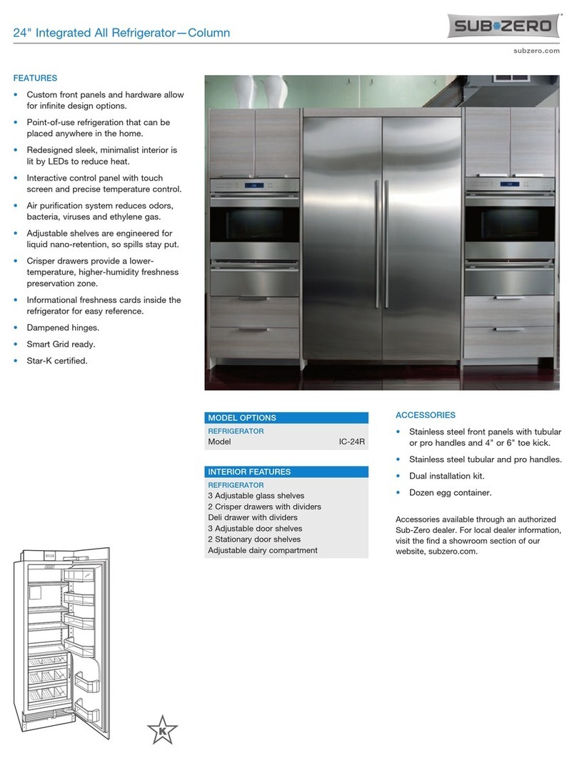 Sub-Zero IC-24R User manual