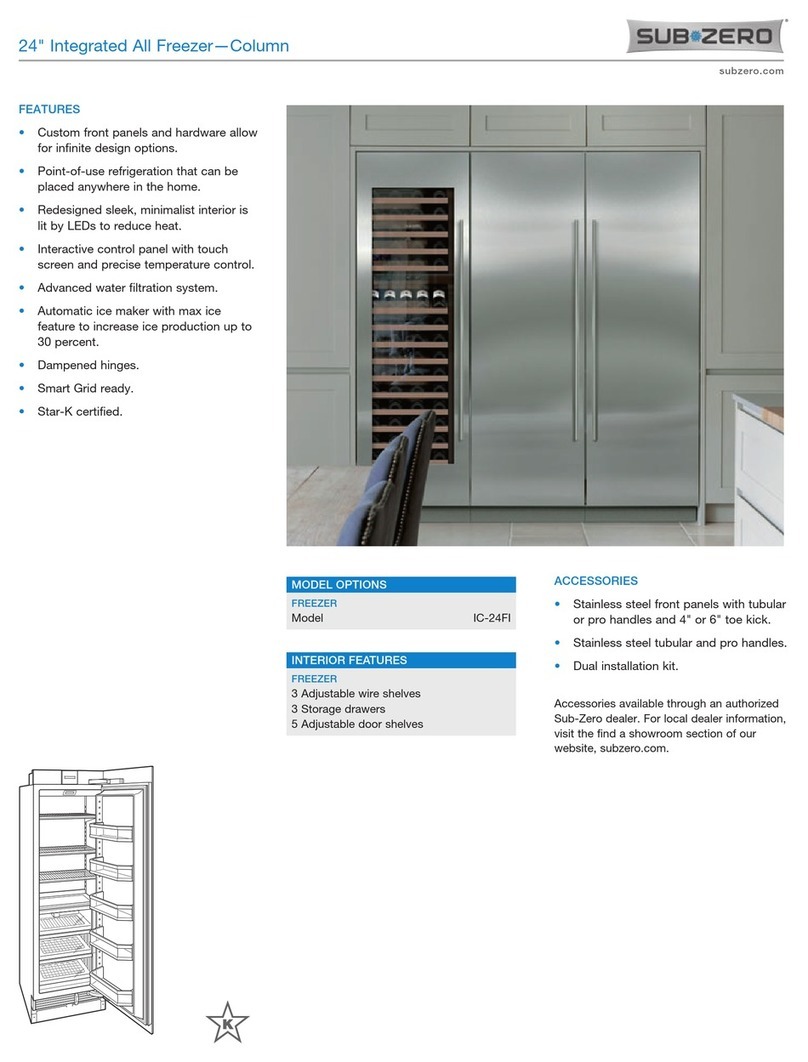 Sub-Zero IC-24FI User manual