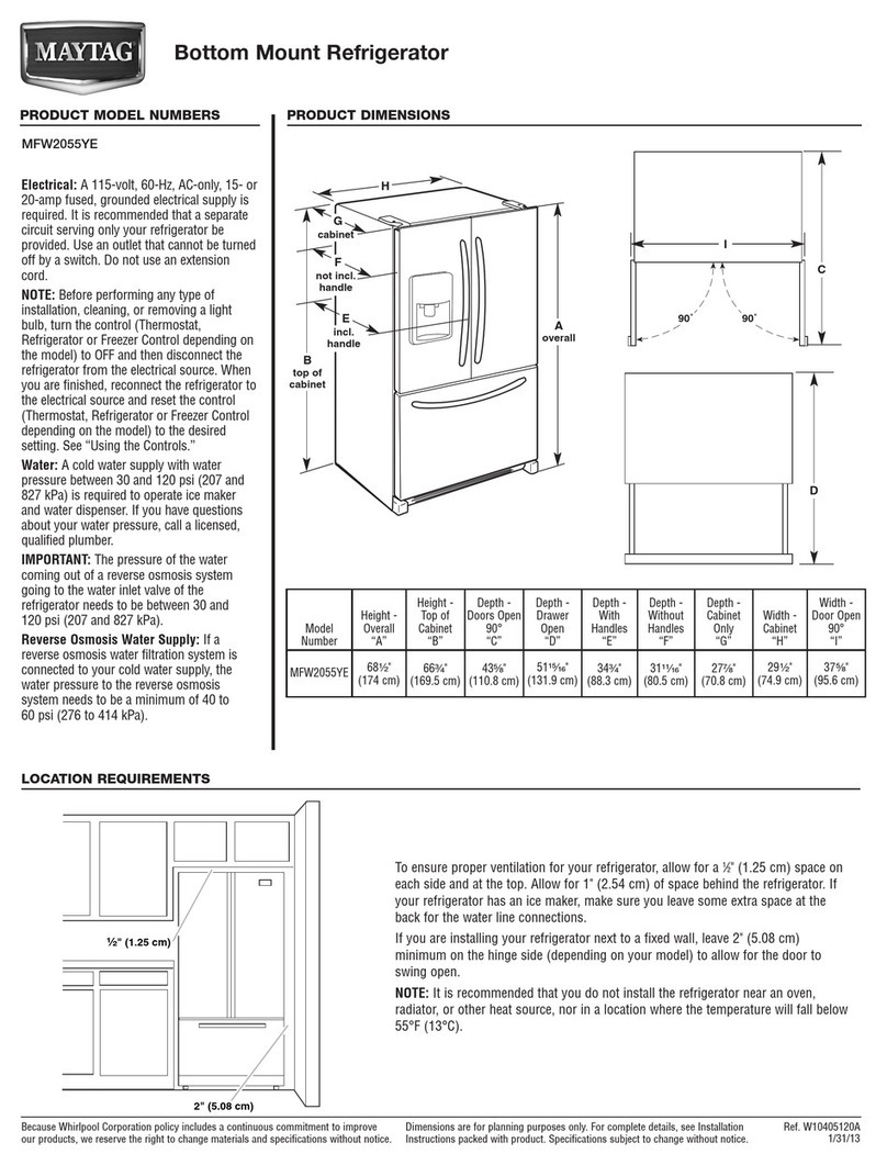 Maytag MFW2055YE Parts list manual
