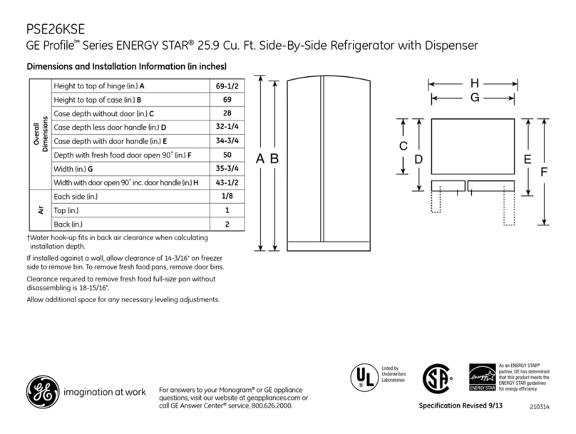 GE PSE26KSESS Manual
