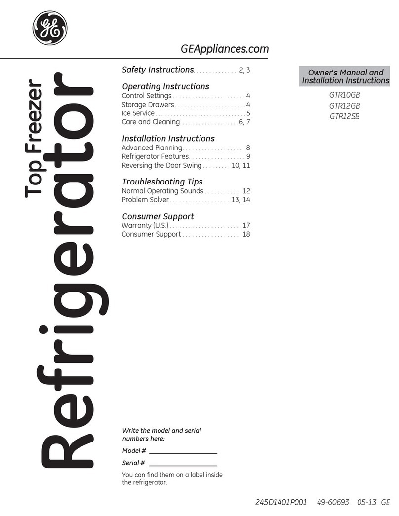 GE GTR10GBEWW Service manual
