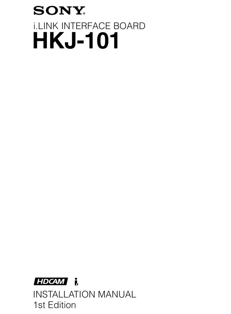 Sony J10 installation manual