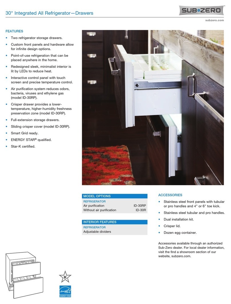Sub-Zero ID-30RP User manual