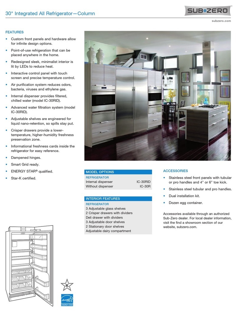 Sub-Zero IC-30RID User manual