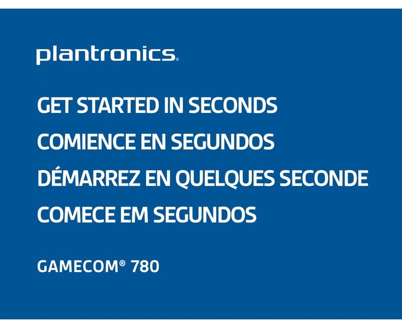 Plantronics GameCom 780 Getting started guide