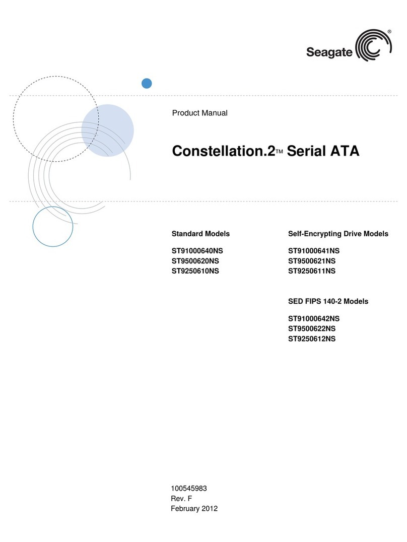 Seagate Enterprise Capacity 2.5 HDD Constellation User manual