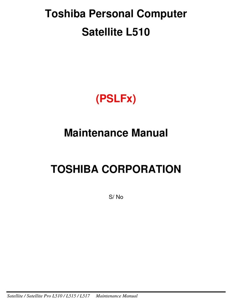 Toshiba Satellite L510 Series User manual