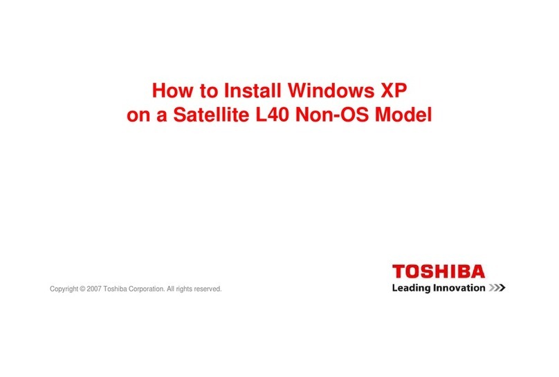 Toshiba Satellite L40 User manual
