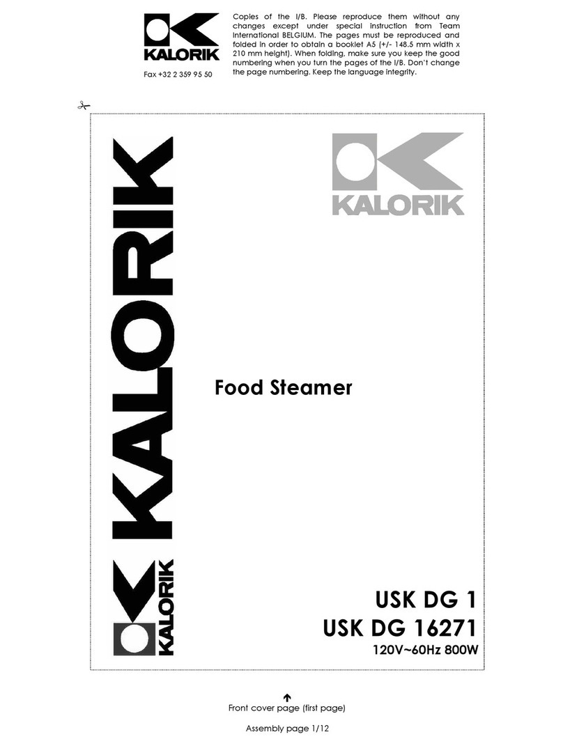 Kalorik USK DG 1 operating instructions