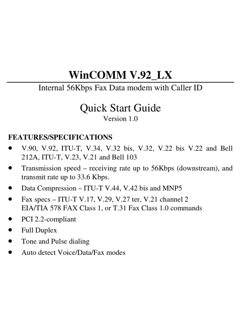 Jaton WINCOMM V.92_LX quick start guide