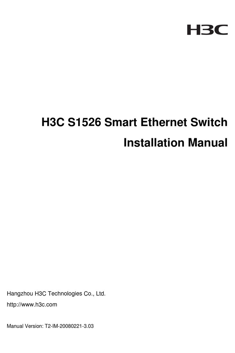 Hangzhou H3C Technologies Co., Ltd S1526 installation manual Hangzhou H3C Technologies Co., Ltd S1526 installation manual