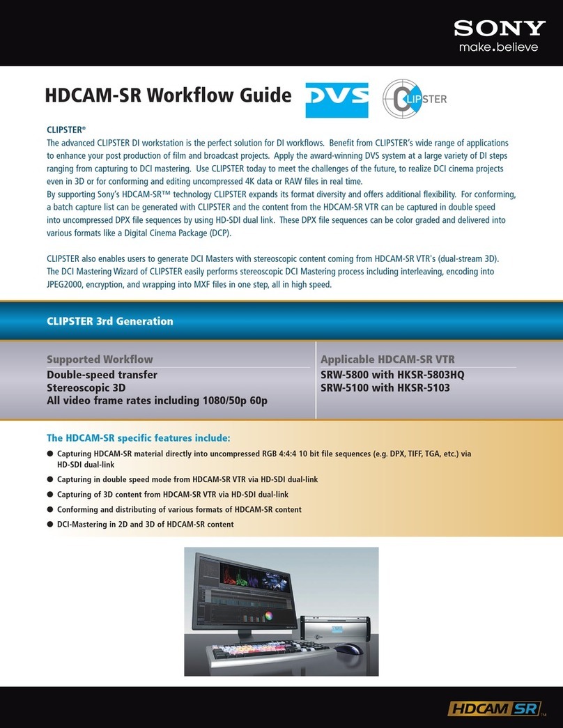 Sony SRW5800/2 User manual