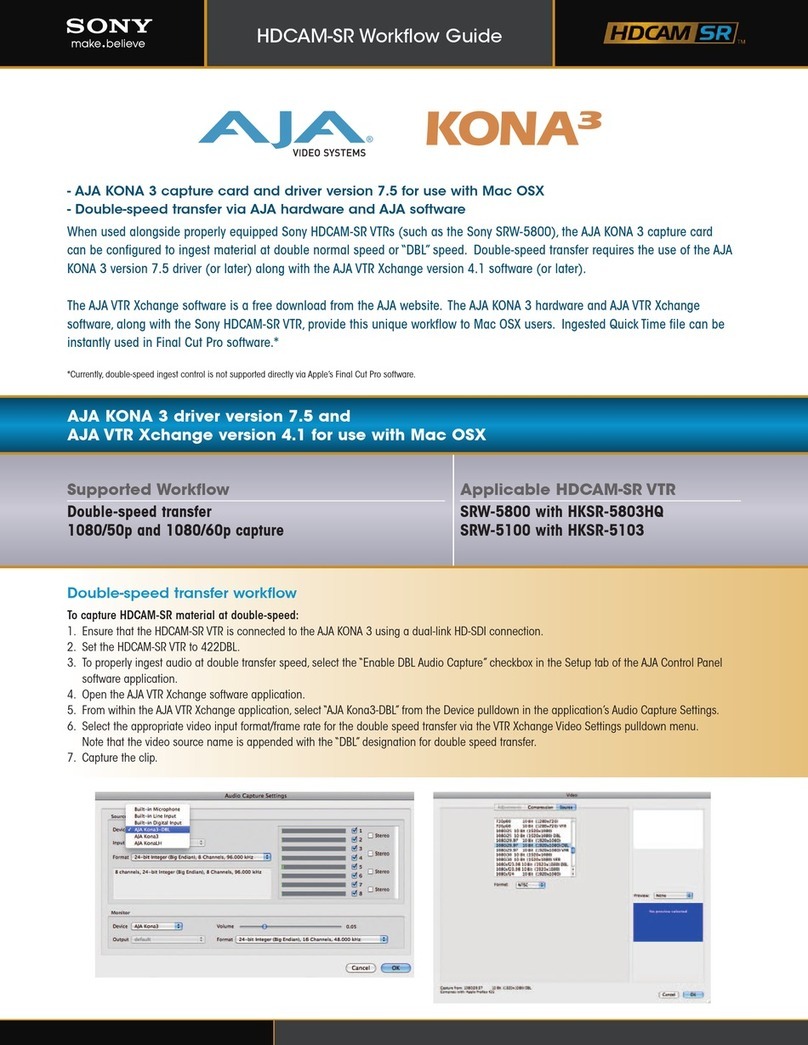 Sony SRW5800/2 User manual