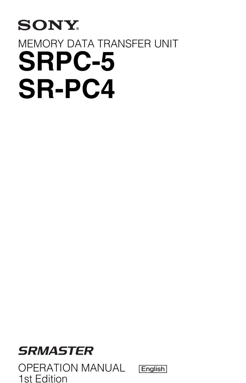 Sony SRMASTER SR-PC4 User manual