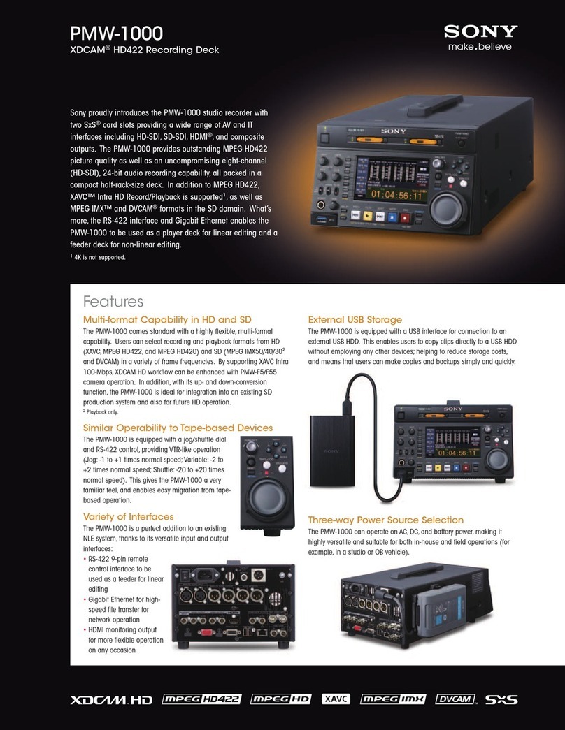Sony XDCAM PMW-1000 brochure