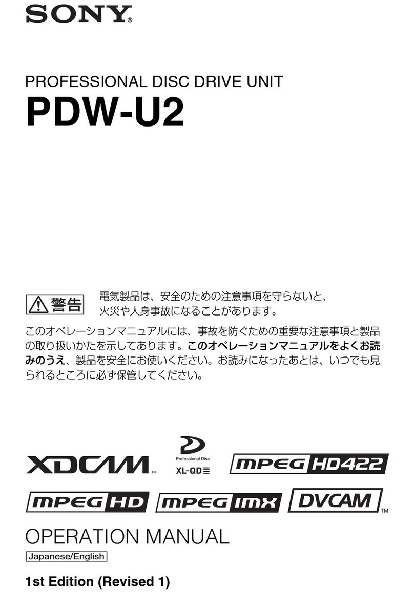 Sony PDWU2 User manual