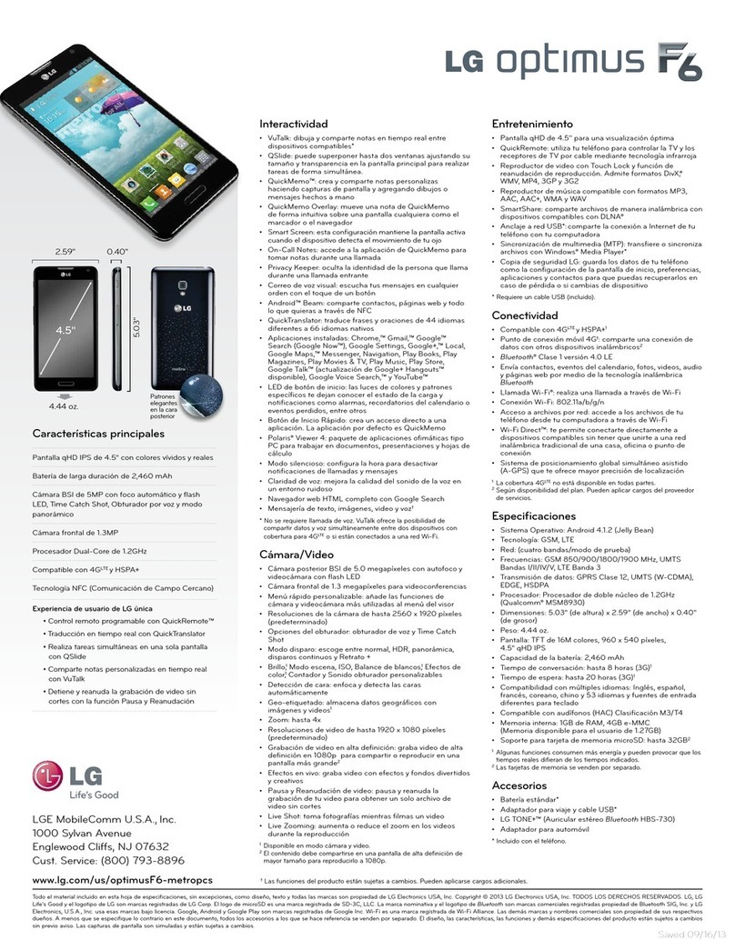 LG MS500 User manual