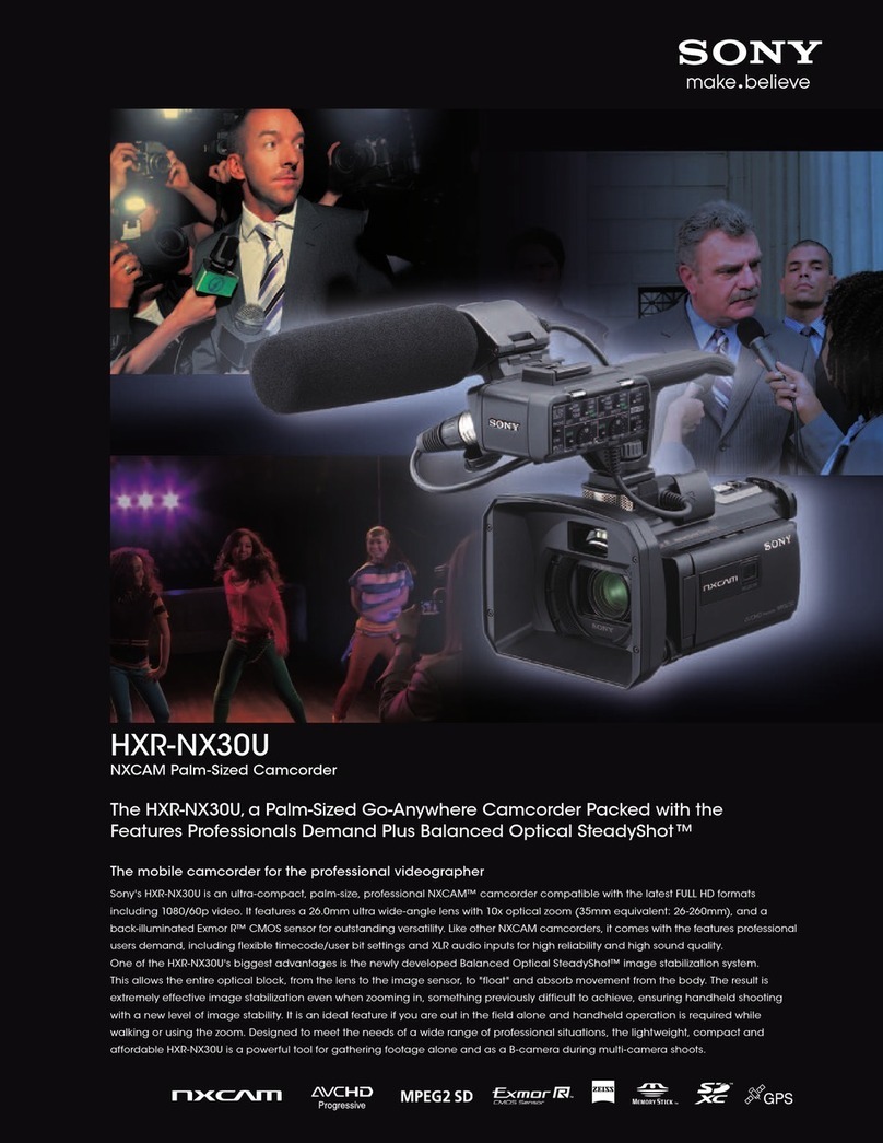 Sony HXRNX30U User manual