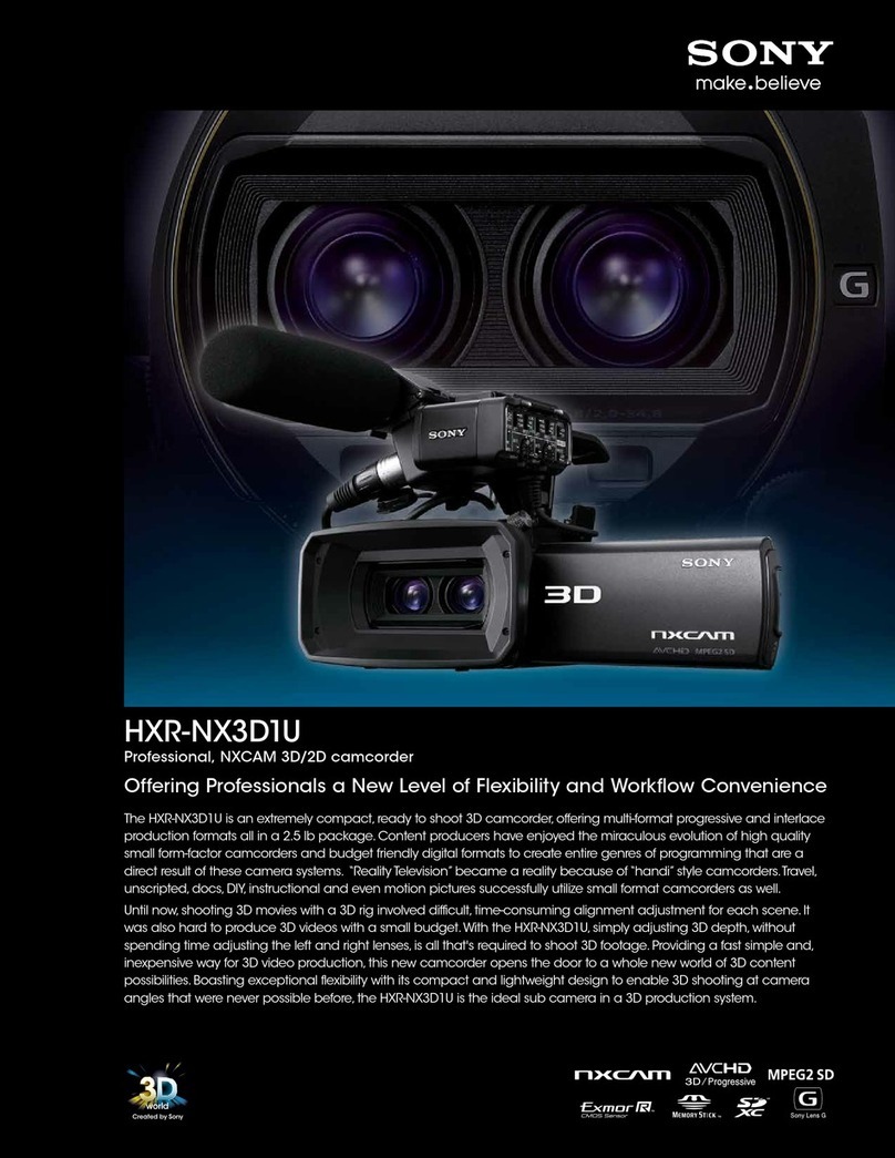 Sony HXR-NX3D1U User manual