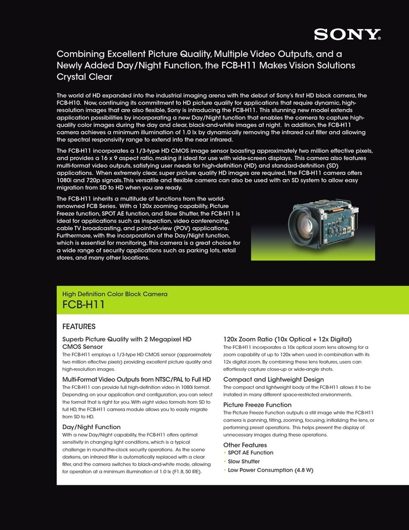 Sony FCB-H11 Specifications