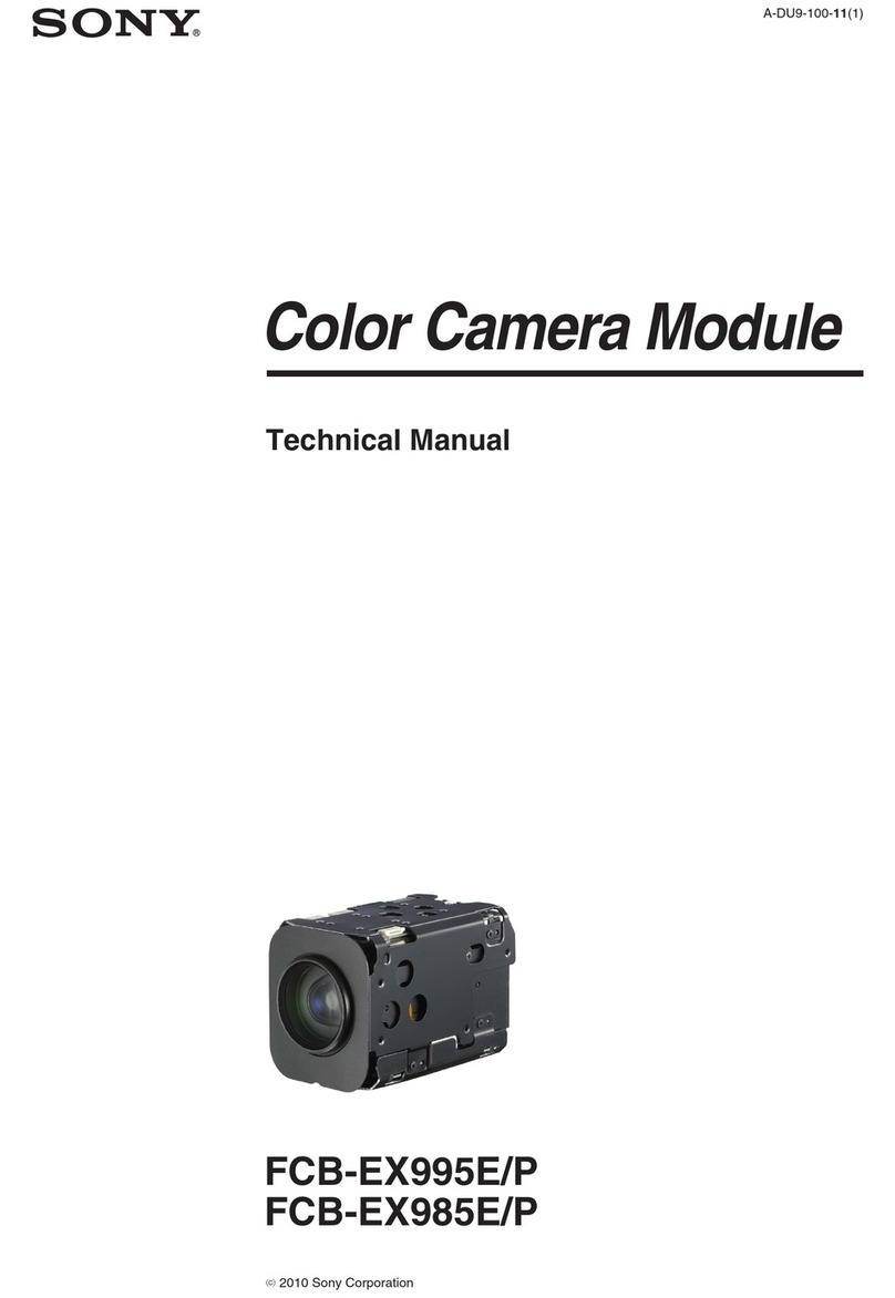 Sony FCBEX985E User manual Sony FCBEX985E User manual