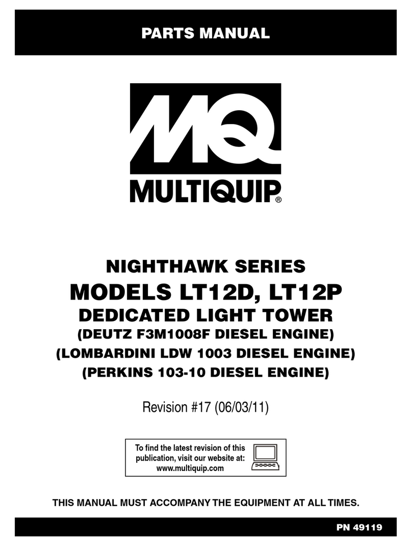 MULTIQUIP NIGHTHAWK LT 12P User manual