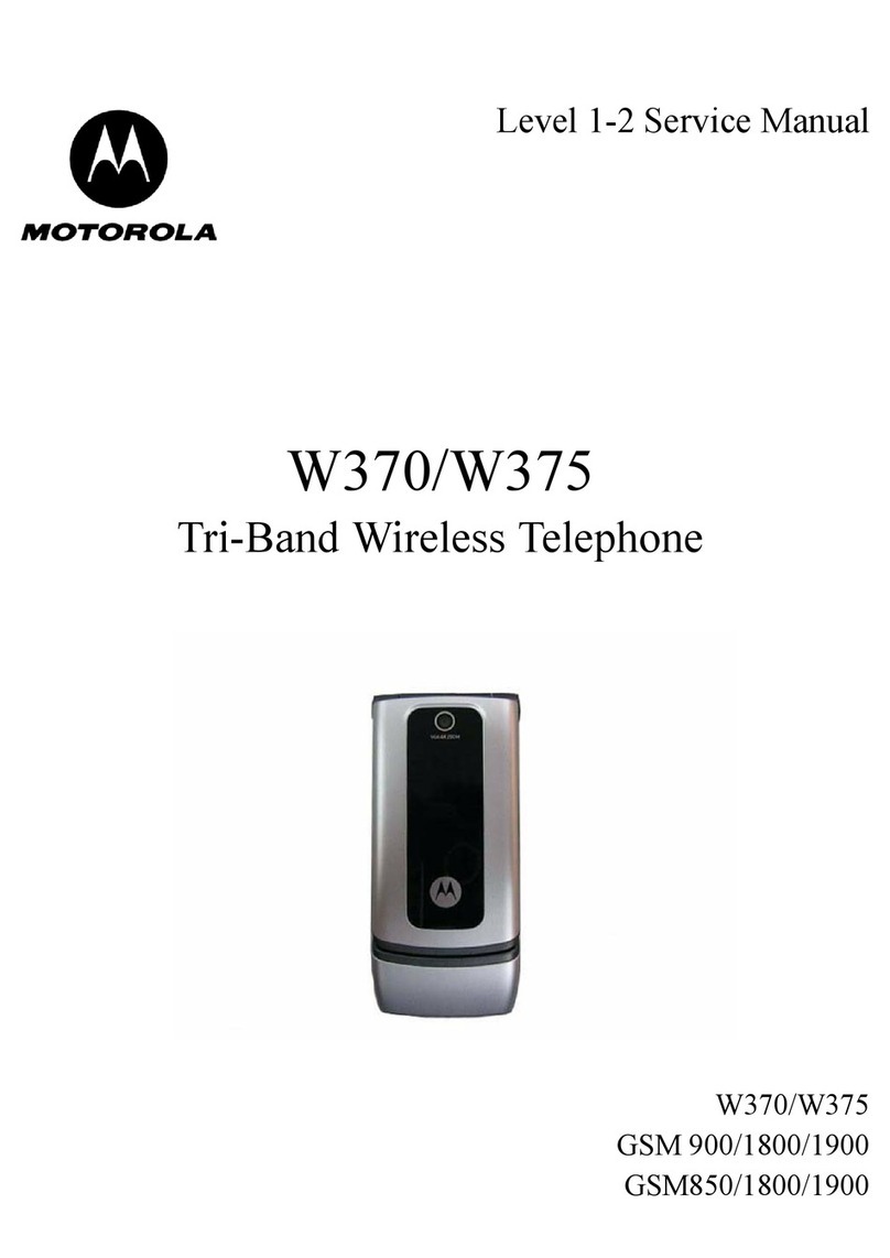 Motorola W370 Service manual
