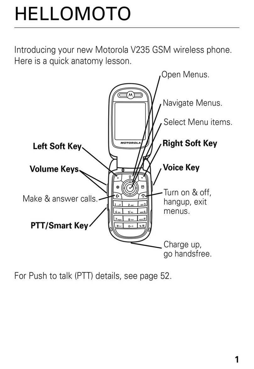 Motorola V235 GSM User manual