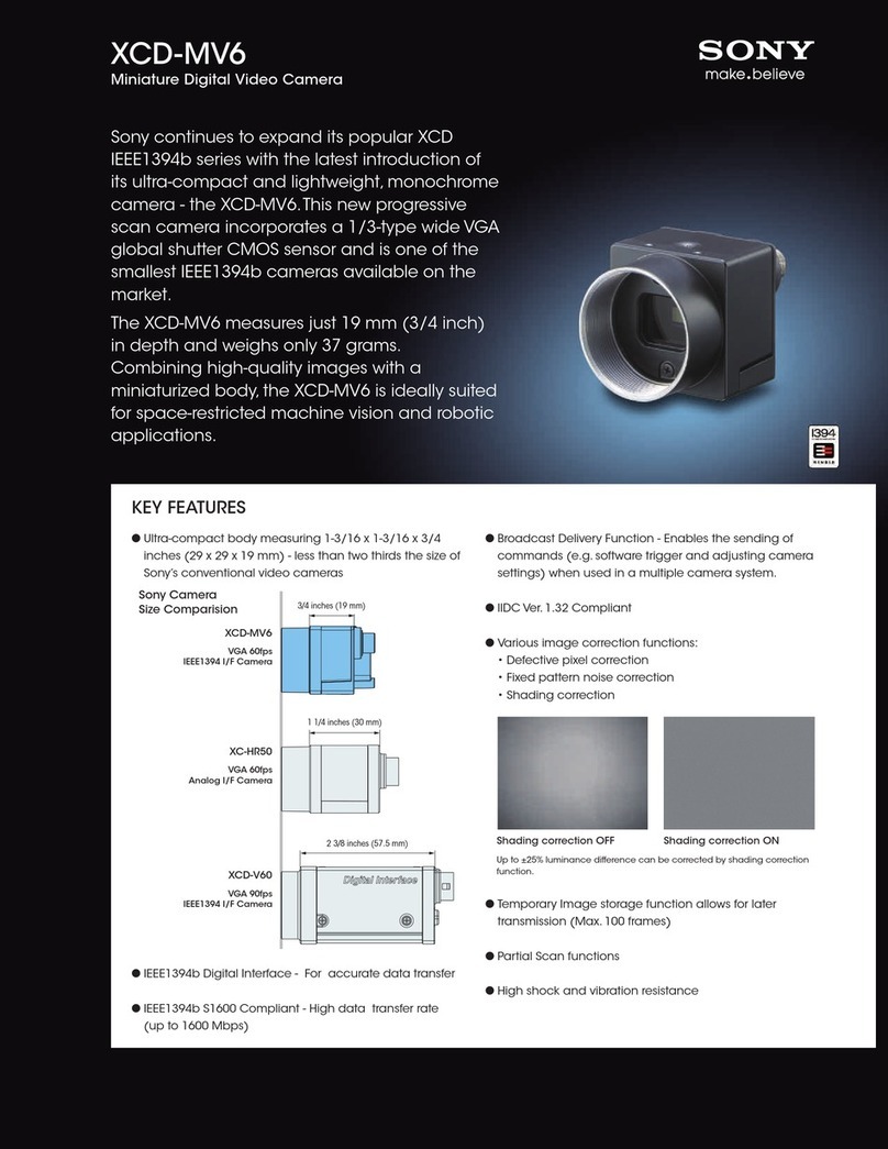 Sony XCD-MV6 User manual Sony XCD-MV6 User manual