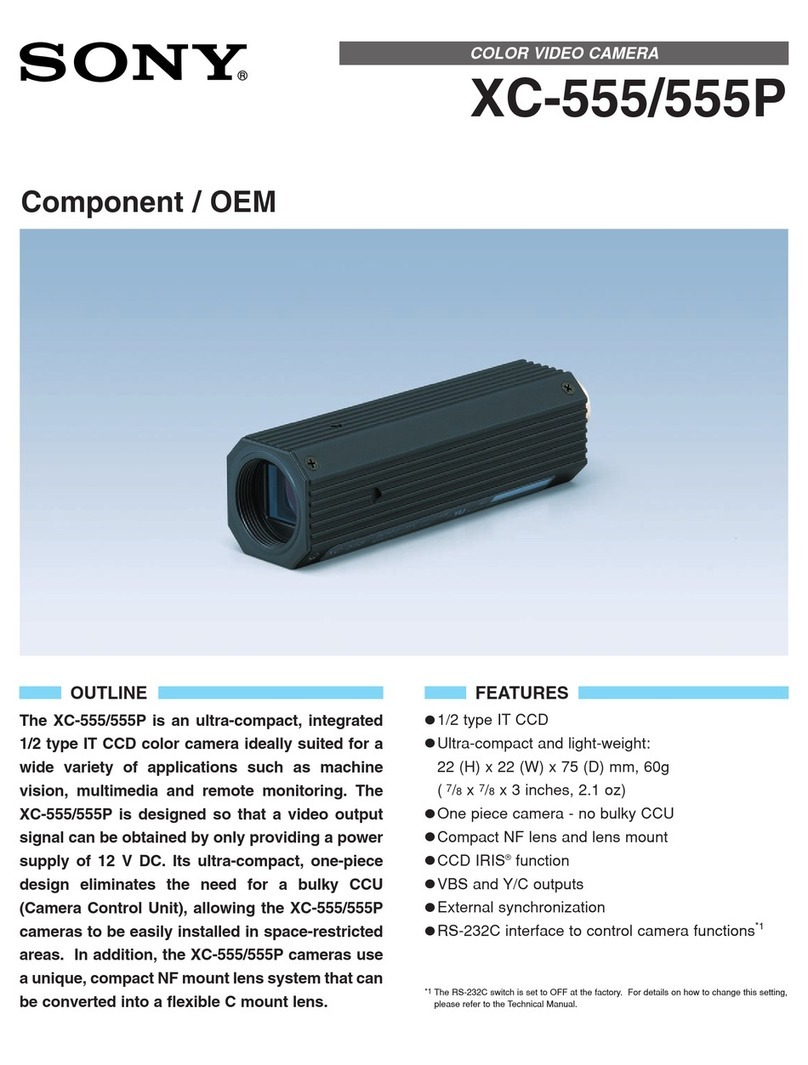 Sony XC-555 User manual