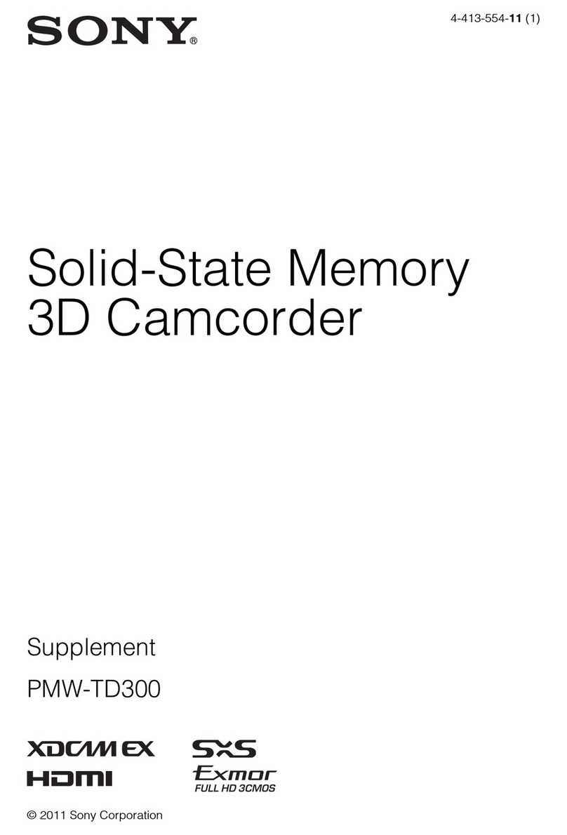 Sony PMW-TD300 Owner's manual