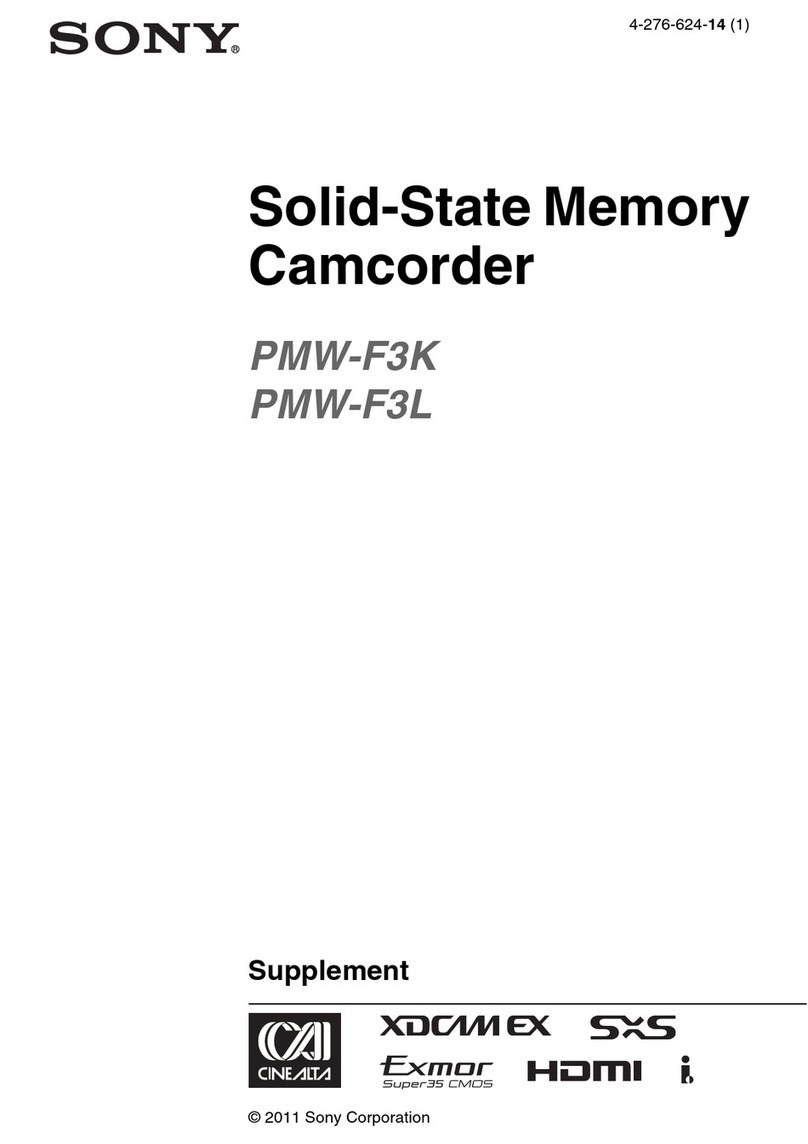 Sony PMWF3L/RGB Owner's manual