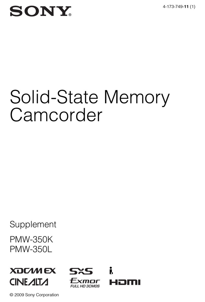 Sony PMW-350K Supplement manual