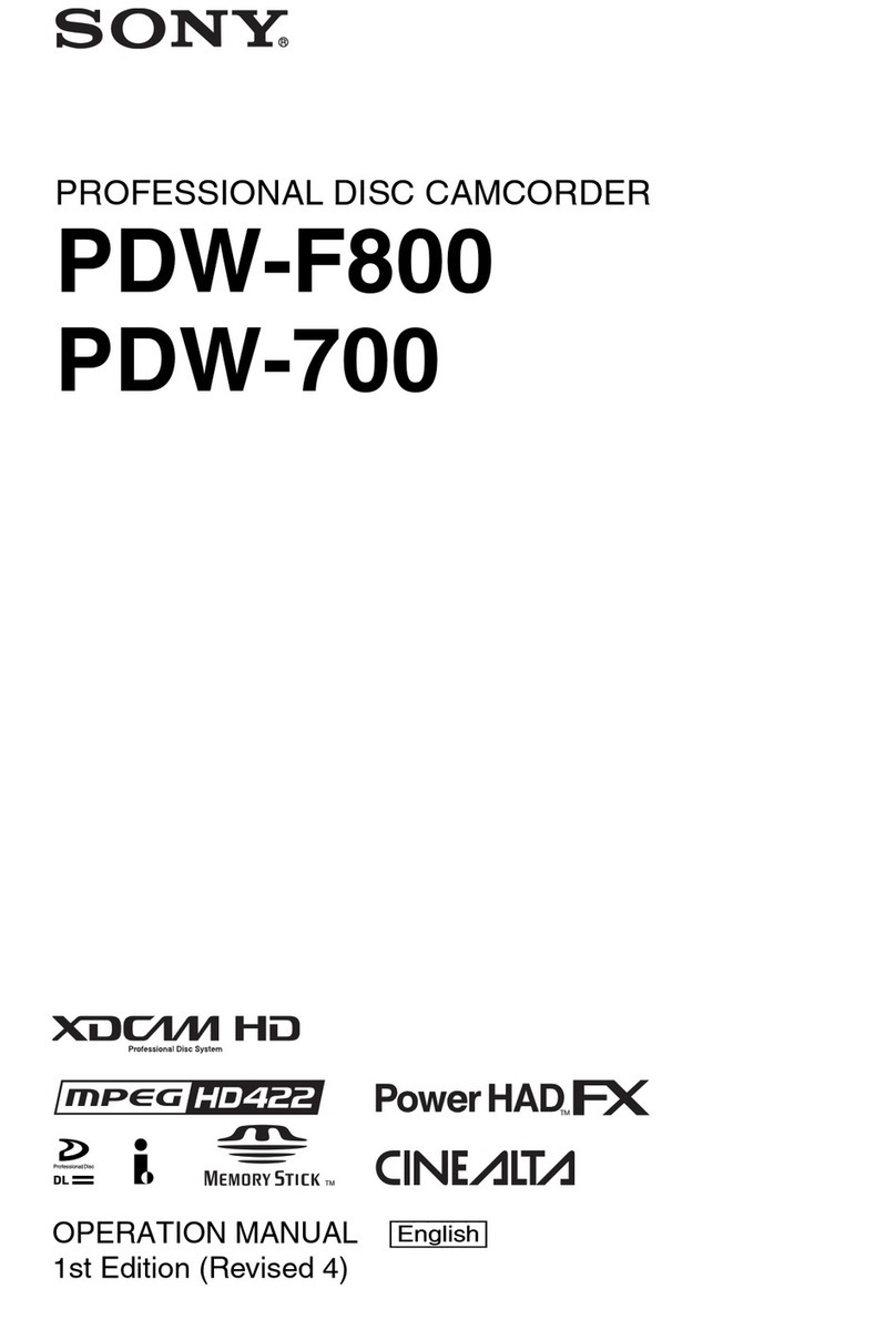 Sony PDW-F800 User manual