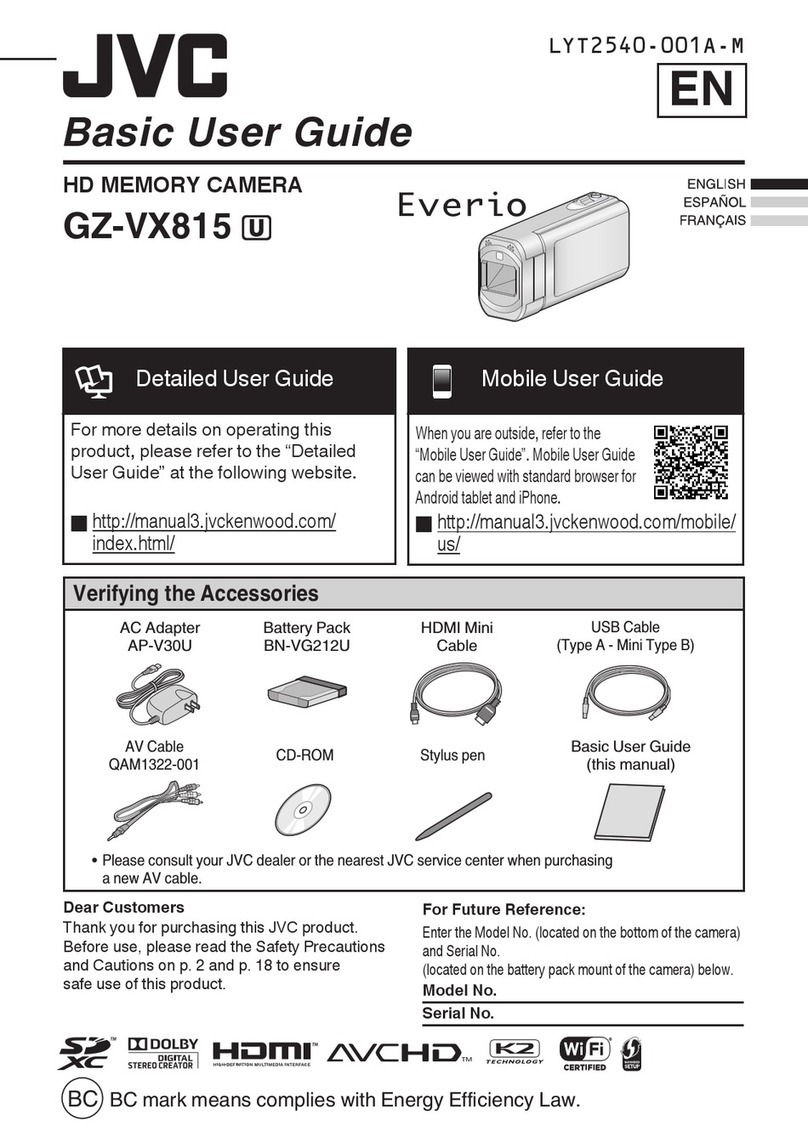 JVC GZ-VX815B User manual JVC GZ-VX815B User manual