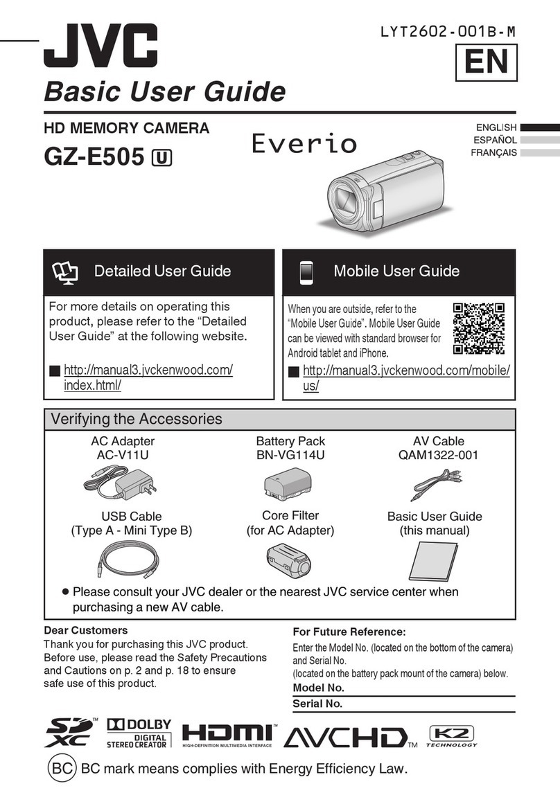 JVC GZ-E505B User manual