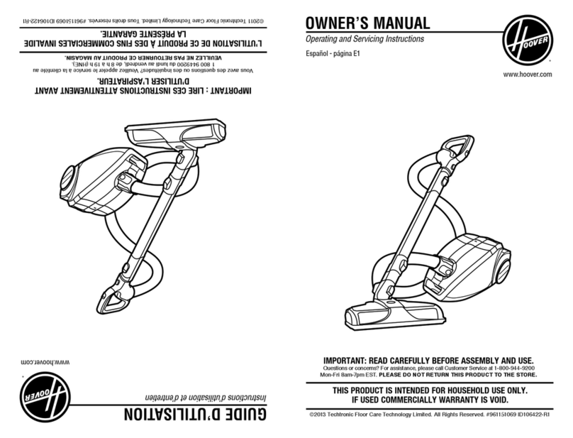 Hoover SH30050 User manual