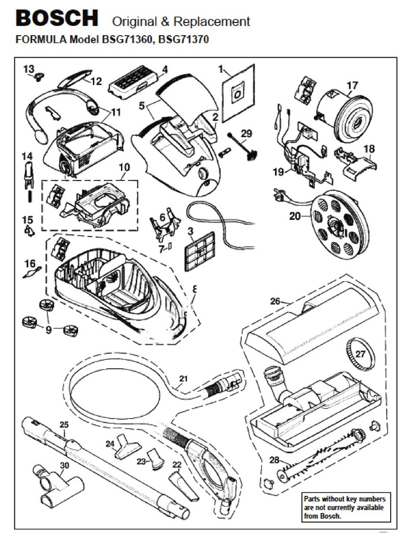 Bosch BSG71360 parts list