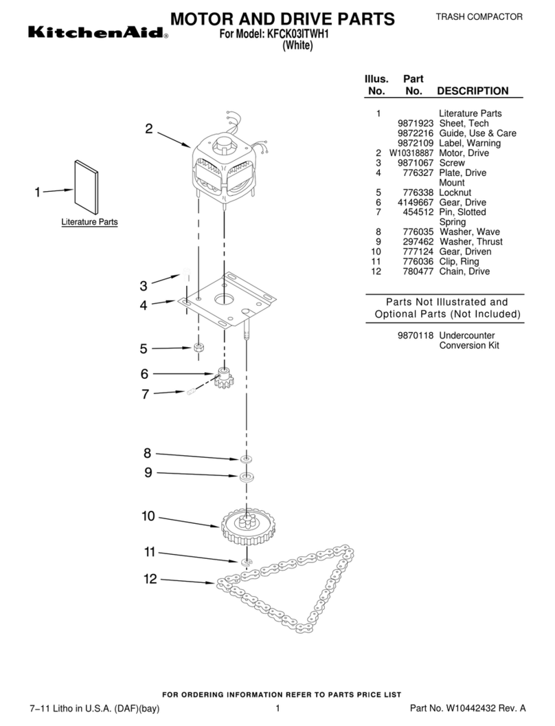 KitchenAid KFCK03ITWH1 Quick start guide KitchenAid KFCK03ITWH1 Quick start guide