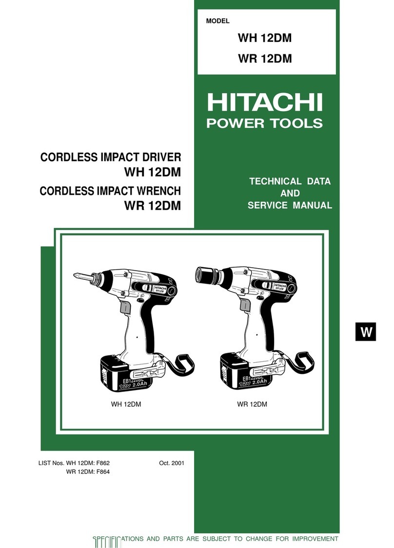 Hitachi WR12DMB - 12.0 V 1/2" Impact Wrench 2... Service manual