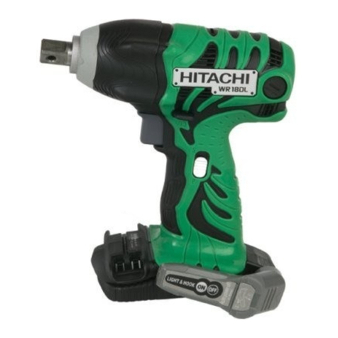 Hitachi WR18DLP4 - 18V, 1/2" Square Drive Impact... User manual