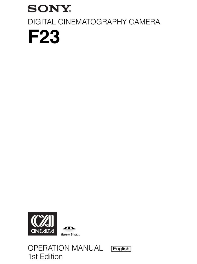 Sony F23 Cine Alta User manual
